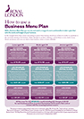 How to use a Business Menu Plan